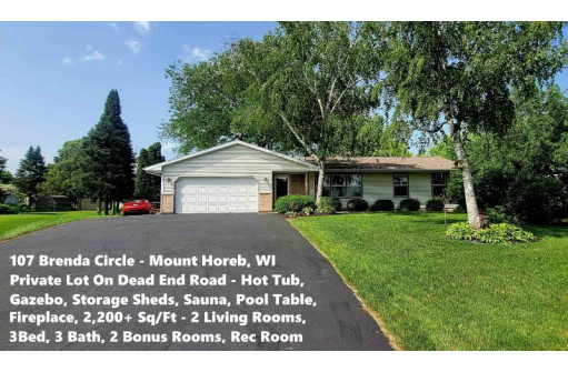 107 Brenda Cir, Mount Horeb, WI 53572