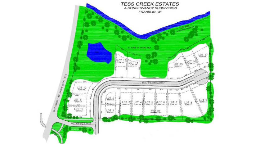 LOT 10 W Tess Creek St Franklin, WI 53132 by Tom Langan Real Estate $112,900