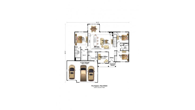 1450 Fairwinds Blvd Mukwonago, WI 53149 by Bielinski Homes, Inc. $611,900