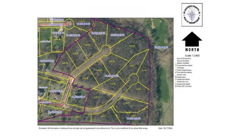 LOT 6 Galena Golf View Estates Phase II Galena, IL 61036 by Coldwell Banker Network Realty $70,000