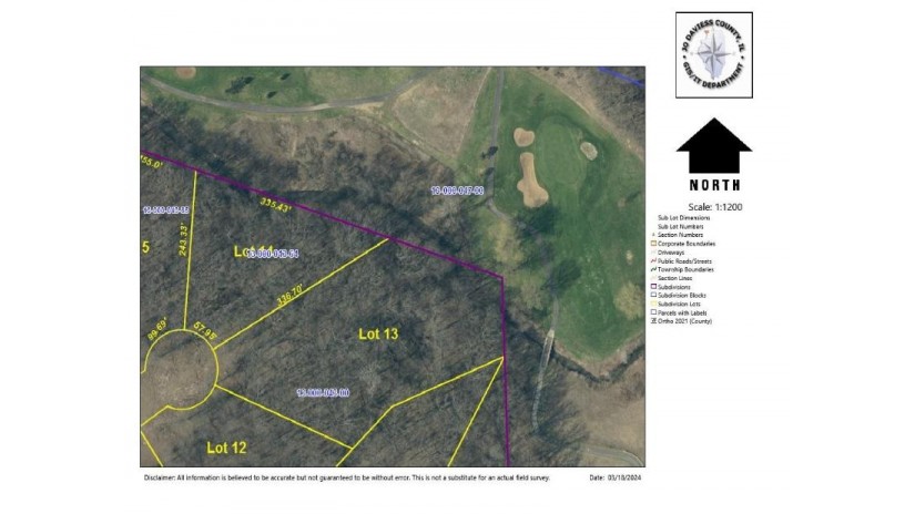 LOT 13 Galena Golf View Estates Phase II Galena, IL 61036 by Coldwell Banker Network Realty $115,000