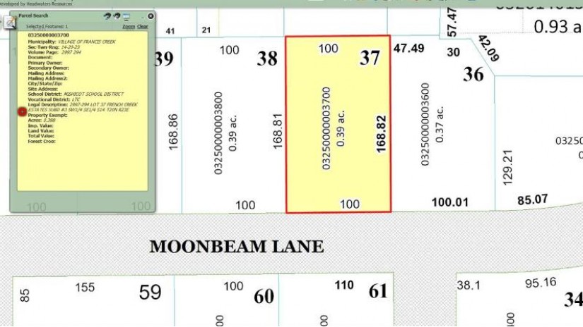 908 Moon Beam Lane Lot 37 Francis Creek, WI 54214 by NextHome Select Realty $42,900