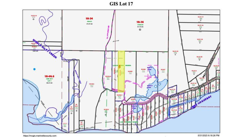 Rector Road Lot 17 Middle Inlet, WI 54177 by Berkshire Hathaway HomeServices Starck Real Estate $84,000