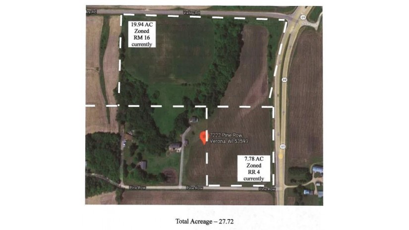 27.72AC Pine Row Rd & Highway 69 Verona, WI 53593 by First Weber Inc - HomeInfo@firstweber.com $1,940,400