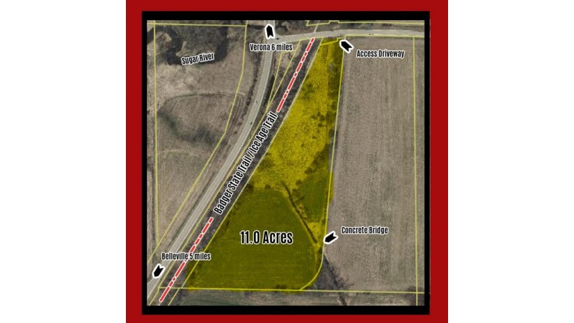 11.034 ACRES Highway 69 Montrose, WI 53508 by Wisconsin Special Properties $159,900