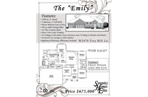 W2470 Troy Hill Lane, East Troy, WI 53120