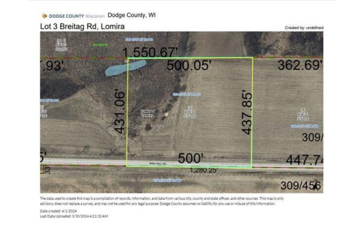 LT3 Breitag Road, Lomira, WI 53048