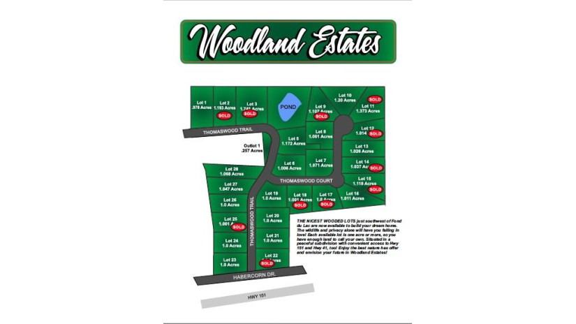 Thomaswood Court Lamartine, WI 54937 by Roberts Homes And Real Estate $29,900