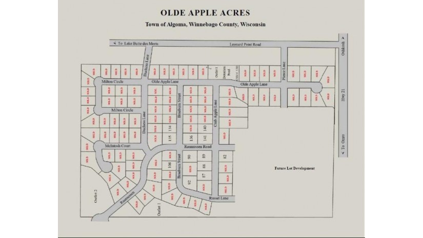 Braeburn Street Lot 92 Algoma, WI 54904 by Midwest Real Estate, LLC $60,900