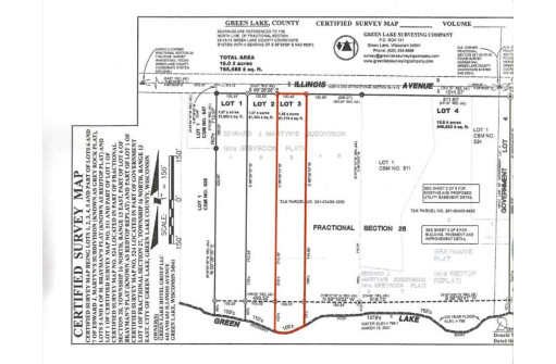 LOT 3 Illinois Ave, Green Lake, WI 54941