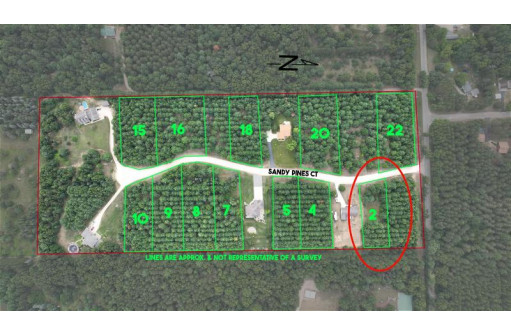 LOT 2 Sandy Pines Court, Redgranite, WI 54970