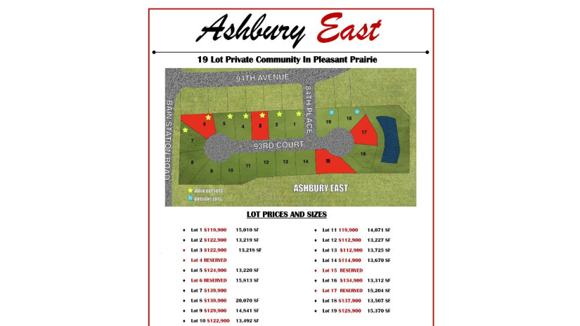 LT19 93rd Ct Pleasant Prairie, WI 53158 by Berkshire Hathaway Home Services Epic Real Estate $129,900