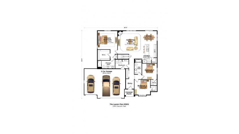 LT34 Woods Edge Dr Mukwonago, WI 53149 by Bielinski Homes, Inc. $509,590