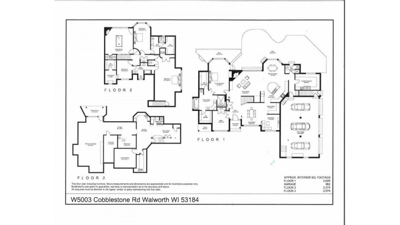 W5003 Cobblestone Rd Walworth, WI 53184 by @properties $1,699,000