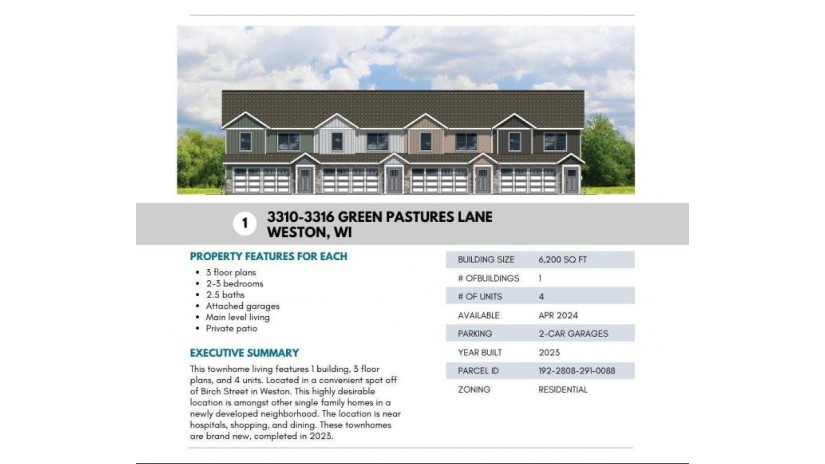 3310-3312 Green Pastures Lane 3314-3316 Green Past Weston, WI 54476 by Re/Max Excel - Phone: 715-432-0521 $1,050,000