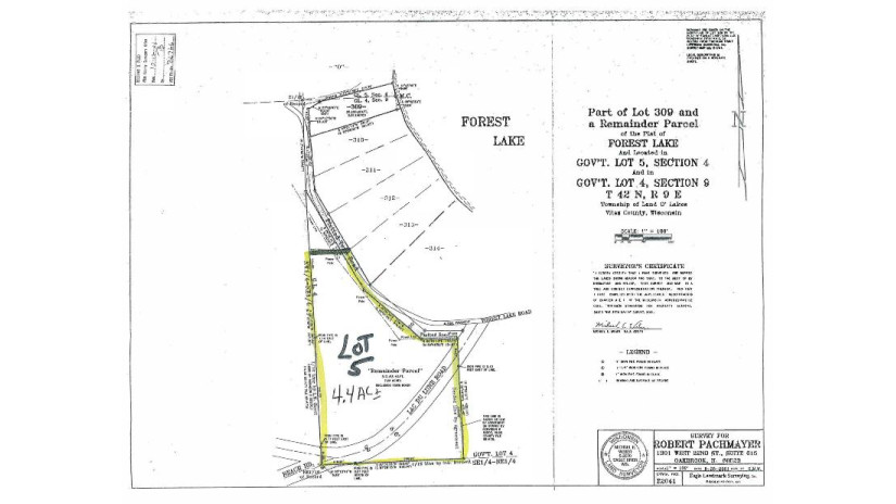 On W Forest Lake Rd Lot 5 Land O Lakes, WI 54540 by Eliason Realty - Land O Lakes $48,900