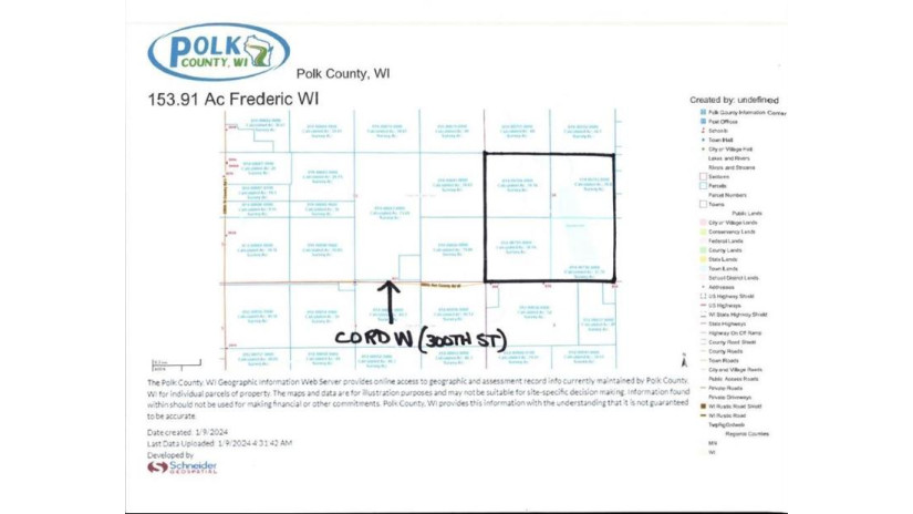 XXX Co Rd W Frederic, WI 54837 by Timber Ghost Realty Llc $1,400,000