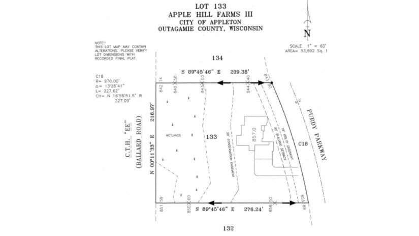 7483 N Purdy Parkway Lot 133 Appleton, WI 54913 by Coldwell Banker Real Estate Group $100,500