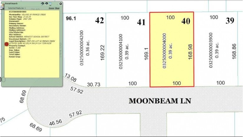 808 Moon Beam Lane Lot 40 Francis Creek, WI 54214 by NextHome Select Realty $39,900