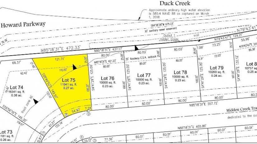 441 Hidden Creek Trail Lot 75 Howard, WI 54303 by NextHome Select Realty $89,900