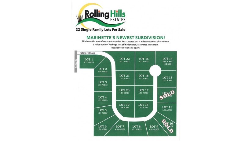 Rolling Hills Lane Lot 6 Peshtigo, WI 54143 by Assist 2 Sell Buyers & Sellers Realty, LLC $42,500