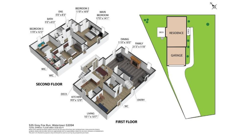 535 Grey Fox Run Watertown, WI 53094 by Real Broker Llc - Pref: 608-912-4747 $325,000