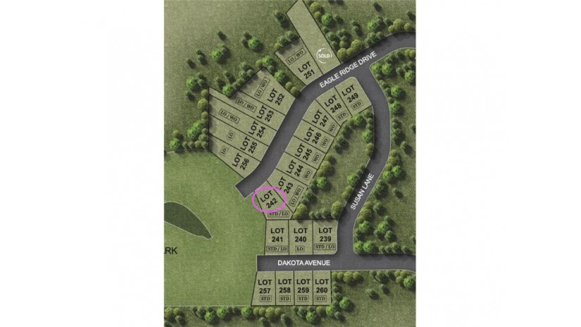 222 (Lot 242) Eagle Ridge Drive Roberts, WI 54023 by Pinnacle Real Estate Of Wi, Llc $70,000