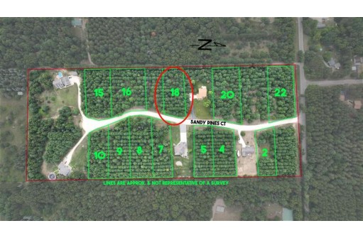 LOT 18 Sandy Pines Court, Redgranite, WI 54970