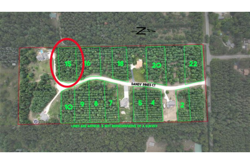 LOT 15 Sandy Pines Court, Redgranite, WI 54970