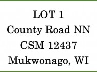 LT1 County Road Nn CSM12437
