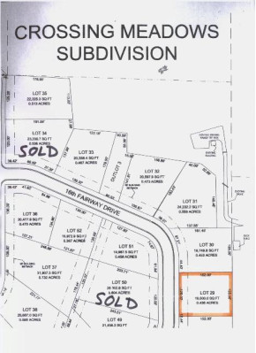 LOT 29 16th Fairway Drive