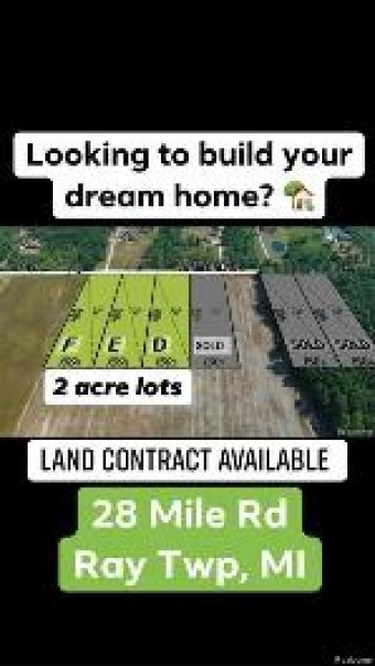 0-D 28 Mile Rd Lot D Ray, MI 48096