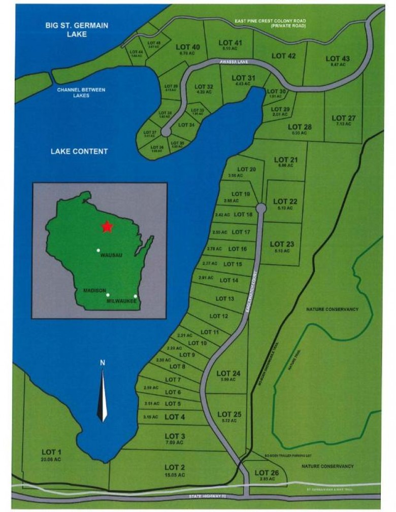 LOT 44 Pine Crest Colony E St. Germain, WI 54558 by Redman Realty Group, Llc $315,000